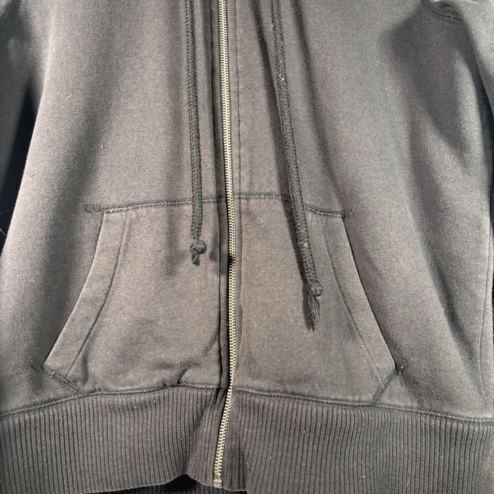 Victorias Secret PINK Y2K Hoodie Large Faux Fur Lined Bling Sequin Full Zip Read - Picture 10 of 11